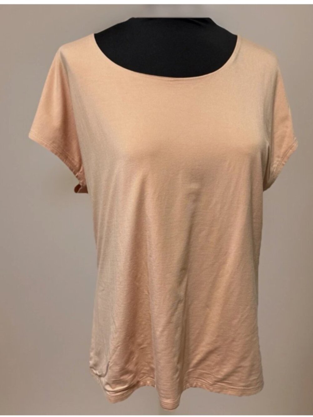 Talbots Shell Top Women XL Peach Cap Sleeve Layering Tank Classic Lightweight